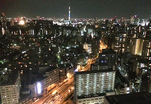 文京シビックセンターの夜景